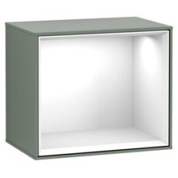 V&B; Finion Module d'étagère Éclairage mural 41,8x35,6x27cm, Reg glo wh., Oli. m Lac ; Villeroy & Boch (G580GFGM)