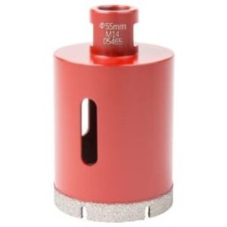 Couronne de perçage pour carrelage STIER M14, diamètre 55 mm, meuleuse d'angle, sans amorce de perçage, pour céramique, dalles, grès cérame, granit (903185)
