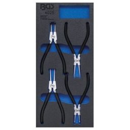 Insert de servante d'atelier 1/3 : Jeu de pinces à circlips 4 pièces BGS ; BGS technic (4025)