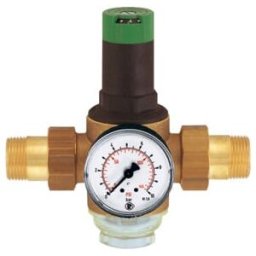 Riegler Régulateur de pression pour eau potable, certifié DVGW, R 1, 1,5 - 6 bar, PE max.16 (100.03)