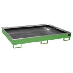 Bauer Südlohn Bac de rétention avec insert PE RW 1800 PE, laqué, vert réséda (4518-52-0000-6011)