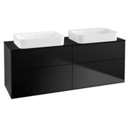 V&B; Meuble sous-lavabo Éclairage mural Finion 160x60,3x50,1cm, bleu mat, laqué bleu mat ; Villeroy & Boch (G72200PD)