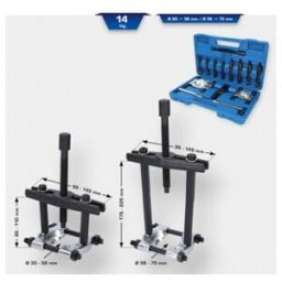 Brilliant Tools Kit d’extracteur de roulement avec décolleur, 10 pcs (BT631100)