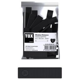 Cales vitrage TOX Window Distance 24x100 mm épaisseur 6 mm (65600105)