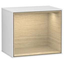 V&B; Module d'étagère Éclairage mural Finion 41,8x35,6x27cm, Reg Oa ven, blanc m Lac ; Villeroy & Boch (G580PCMT)