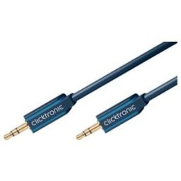 Clicktronic Câble audio MP3 1 m 70476 (70476)