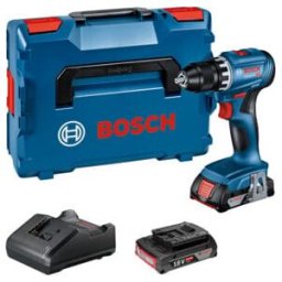 Perceuse-visseuse sans fil BOSCH GSR 18V-45 avec 2x batterie 2,0Ah et chargeur dans L-BOXX (06019K3203)