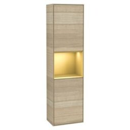 V&B; Hochschrank Éclairage mural Finion 41,8x151,6cm, gauche, Reg gol m Lac, Oa ven ; Villeroy & Boch (G460HFPC)