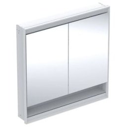 Geberit Armoire miroir One 90x90x15cm, avec éclairage LED, 2 portes (505823002)