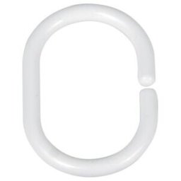 WENKO Anneaux pour rideau de douche blanc, lot de 12 (19191100)