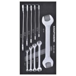 Kraftwerk Ensemble de clés à molette 10 pièces 20x40 insert (105.301.029)