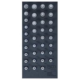 BGS technic Insert de servante d’atelier 1/3: Jeu de douilles à embouts carré femelle 12,5 mm (1/2