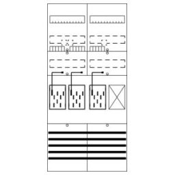 Striebel&John; Tableau de comptage 7RE 3Z1R pré-câblé BF27M31 ; STRIEBEL & JOHN (2CPX054162R9999)