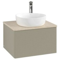 V&B; Meuble sous lavabo avec structure de façade - éclairage Antao 60x36x50cm, HL, WBP botti., st. Gr m Lac ; Villeroy & Boch (L29153HK)