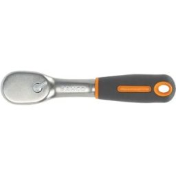 Bahco Clé à Cliquet 1/4´´ Reversible Pear Head With 72 Teeth And A 5° Action Angle 120 Mm Multicolor One Size