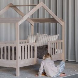 Quax Lit cabane Chalet Naturel (90 x 200 cm)