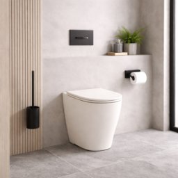 Wc Sur Pied Azzurra Ceramica Easy Clean Collection Comoda 54 Cm Céramique Couleur Coton