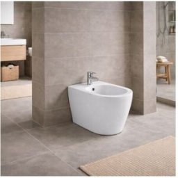 Azzurra Ceramica Bidet Au Sol Collection Comoda 54 Cm CéRamique Blanche