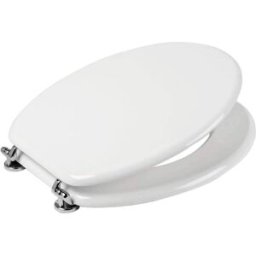 Iceberg Siège de toilette Couverture Tablette Universelle Blanc pour Salle de bain 44x37x4cm avec int. 15cm