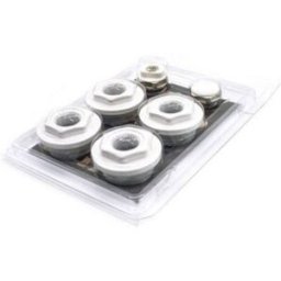 Fixeco KIT Universel pour Radiateurs en Aluminium avec réductions, valve de purge et bouchon 1" X 3/8