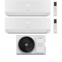 Climatiseur Bosch Dual Split Climate 3000i 12+18 avec 5000M 82/4 E Inverter R 32 Wi-Fi en option Classe A++