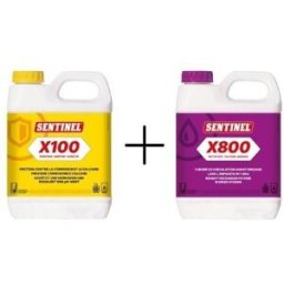 Kit de nettoyage Sentinel pour chaudières Sentinel X100 Inhibiteur 1L + Sentinel X800 Nettoyant 1 L