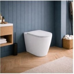 Wc Sur Pied Azzurra Ceramica Easy Clean Collection Build CéRamique Blanche avec Siège Inclus