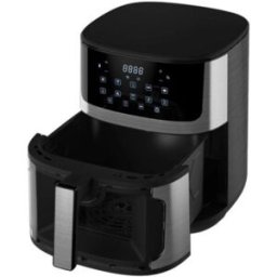 Friteuse À Air Akai Airfryer750, Capacité 7,5 Litres, Puissance 1600 Watts, 10 Programmes De Cuisson, Couleur Noire
