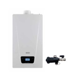 Chaudière à condensation Baxi Luna Prime 24 kW Méthane/GPL avec kit d'évacuation des fumées complet + Grattoir à boue gratuit
