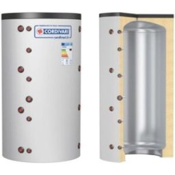 Cordivari Accumulateur de chaleur en Acier Puffer VB 200 L avec Isolation Rigide en Polyuréthane