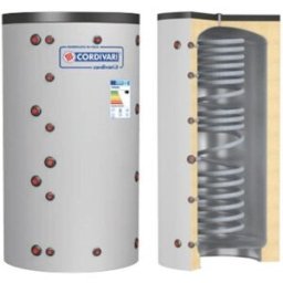 Cordivari Accumulateur de chaleur en acier Eco Combi 1 VB 800 L avec 1 échangeur de chaleur ondulé à isolation rigide