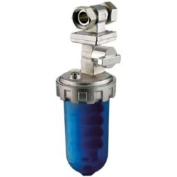 Aquamax Dosamax Espace Stop Filtre à Eau Anti-Calcaire Distributeur de Polyphosphates avec Système By-Pass Accrochage Vertical et Raccor