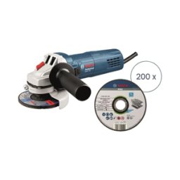 Bosch Meuleuse D'angle Gws 750 Avec 200 Disques À Tronçonner Pro 750 W 11 000 Tr/min Diamètre 115 Mm