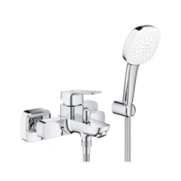 Mitigeur Bain/douche Monocommande Grohe Cubeo Avec Support De Douchette, Chromé - 1018140000