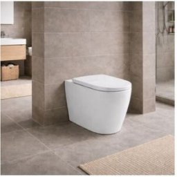 Azzurra Ceramica Wc Sur Pied Azzurra Easy Clean, Collection Comoda, 54 Cm, CéRamique Blanche avec Siège Inclus