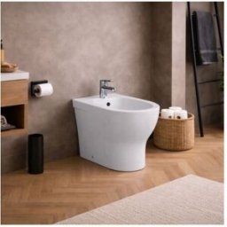 Bidet Monotrou Sur Pied Azzurra Ceramica Collection Pratica CéRamique Blanche