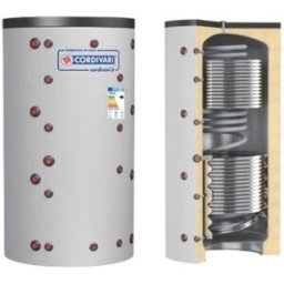 Cordivari Accumulateur de chaleur Eco Combi 3 VB 800 L avec 1 Échangeur Corrugé et 2 Fixes à Isolation Rigide