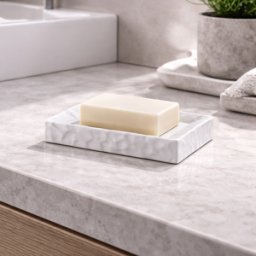 Porte-savon En Céramique Blanche Gedy, Nouvelle Collection Martina