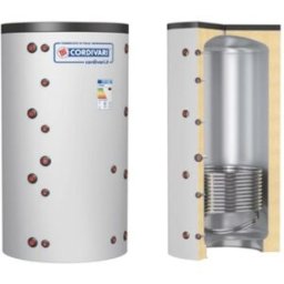 Cordivari Accumulateur de chaleur Puffer 1 VB 1000 L avec 1 Échangeur Fixe à Isolation Rigide