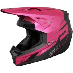 Casque Cross Speed S SHOT rose/noir matte