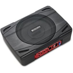 Caliber Caisson De Grave Plat Amplifié Sous Siège 500w Max -100w Rms - Commande Déportée -