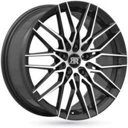Jante Alu Racer Raptor Noir Face Polie - 17 Pouces - Noir Poli