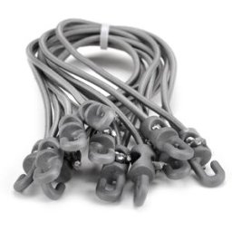 Riggatec Spannfix 4mm gris argenté 20cm 10 pcs. - Cordons élastiques-Spannfix