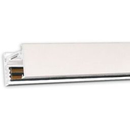 ISOLED Track48 rail apparent flat, blanc, 200cm, 4 pôles, incl. embouts de fin. et diffuseur de - 3 phases électrique rail 48V
