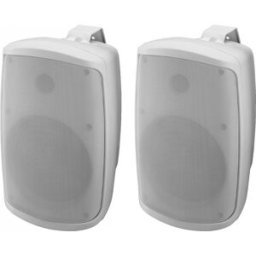 MONACOR WALL-06SET/WS Système d'enceintes stéréo 2 voies actives, 2 x 30 W, 16 cm - Enceintes actives