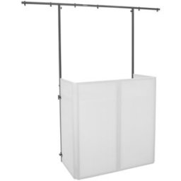 OMNITRONIC Set Compact Mobile DJ Stand incl. Cover + Extension Frame - Tables & Supports DJ