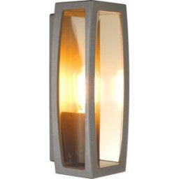 SLV MERIDIAN BOX, applique extérieure, diffuseur transparent, anthracite, E27, 25W max, IP54 - Lampes sur pied, murales et de plafond (extérieur)