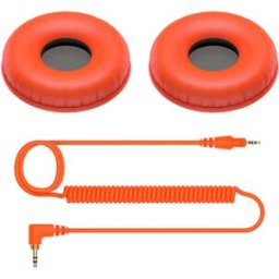 Packs d'accessoires Pioneer DJ HC-CP08-M, 2x oreillettes et 1 câble, orange - Accessoires pour casques audio