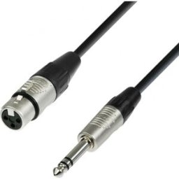Adam Hall Cables 4 STAR BFV 0030 - Câble Micro REAN XLR femelle vers Jack 6,35 mm TRS 0,3 m - Câbles symétriques