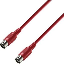 Adam Hall Cables 3 STAR MIDI 0300 RED - Câble MIDI 3 m rouge - Câbles Midi